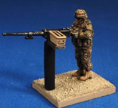 US 50 cal MG Gunner and stand